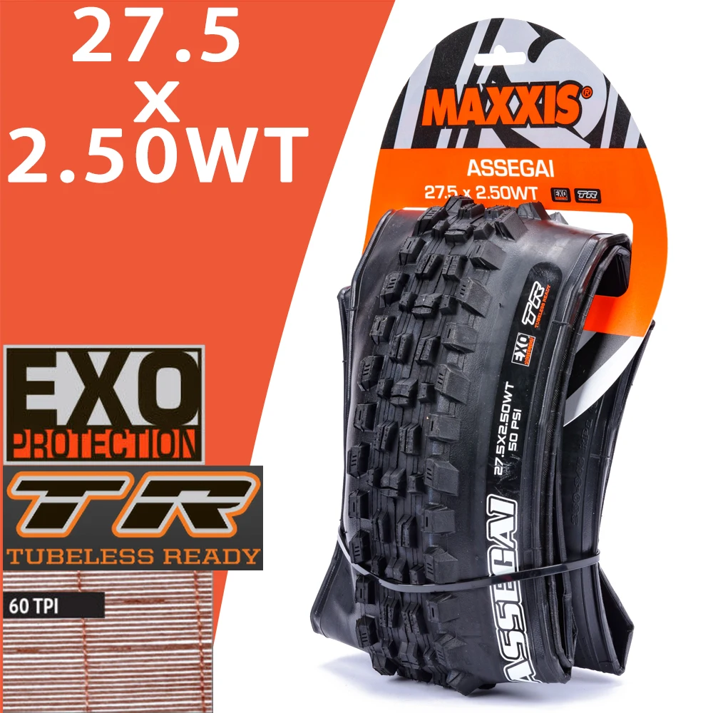 MAXXIS ASSEGAI ダウンヒルチューブレス MTB 自転車タイヤ 29 27.5