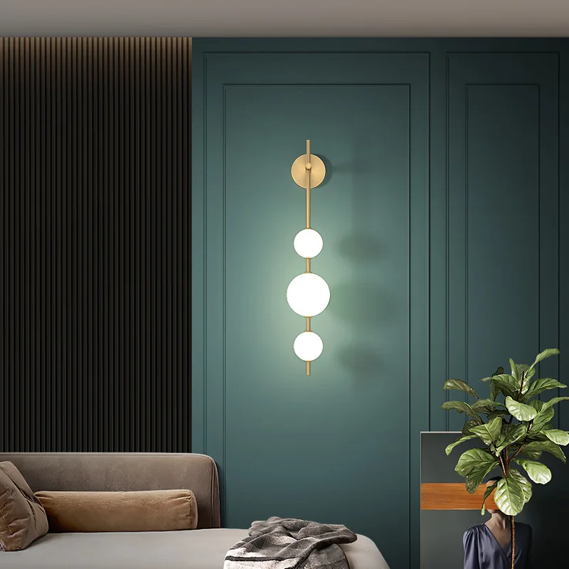 

Nordic Vertical Globle Wall Lamp Sconce Light for Living Room Bedroom