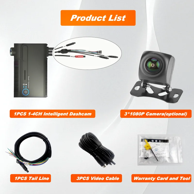 CITOPS Ahd IPC مسجل هجين نظام تحديد المواقع واي فاي Mdvr 4 قناة جهاز تسجيل فيديو رقمي للسيارات لتحديد المواقع تتبع Cmsv7 موبايل Dvr App التحكم عن بعد 2 قنوات Mdvr