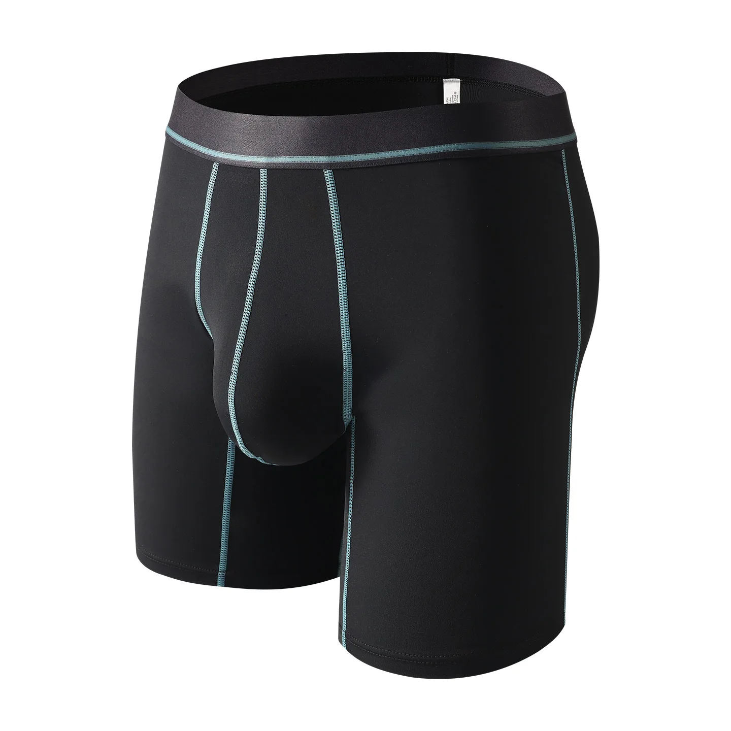 Men's Underwear Slim Ice Silk Boxer Shorts Man Extended Leg Panties Middle Waist Underpants Plus Size M-XXL Comfortable Boxers