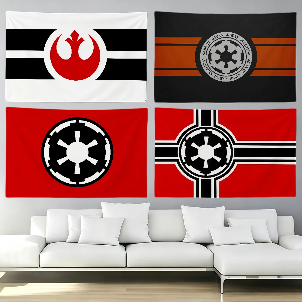Flagge des Galaktischen Imperiums, Flagge der Rebellenallianz, Party, Club, Außen- und Innenbereich, Wanddekoration, Banner, Fans, Geschenk, Druck, Dekorationsflagge