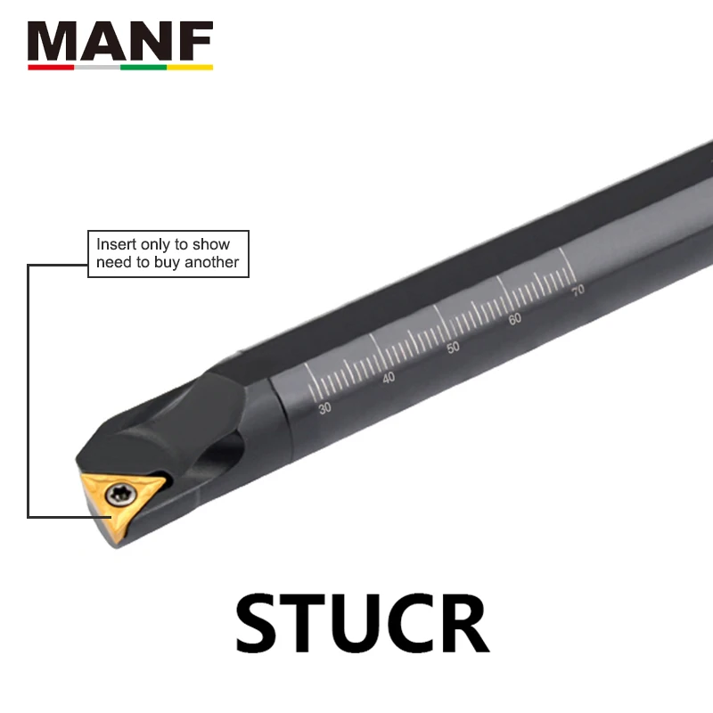 MANF 16mm S25S-STUCR16 Lathe Cutting Boring Bar Hole Turning Lathe Cutter Metal External Internal Boring Lathe turnning Tool CNC