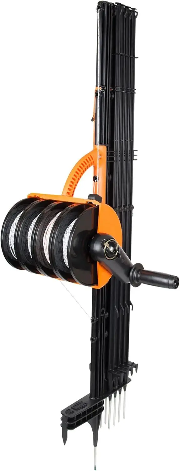 سياج Gallagher Smart 2 المحمول لتوفير الماشية، تركيب سريع للمجال المؤقت |   سياج كهربائي 328 قدمًا مكون من 4 حبلا