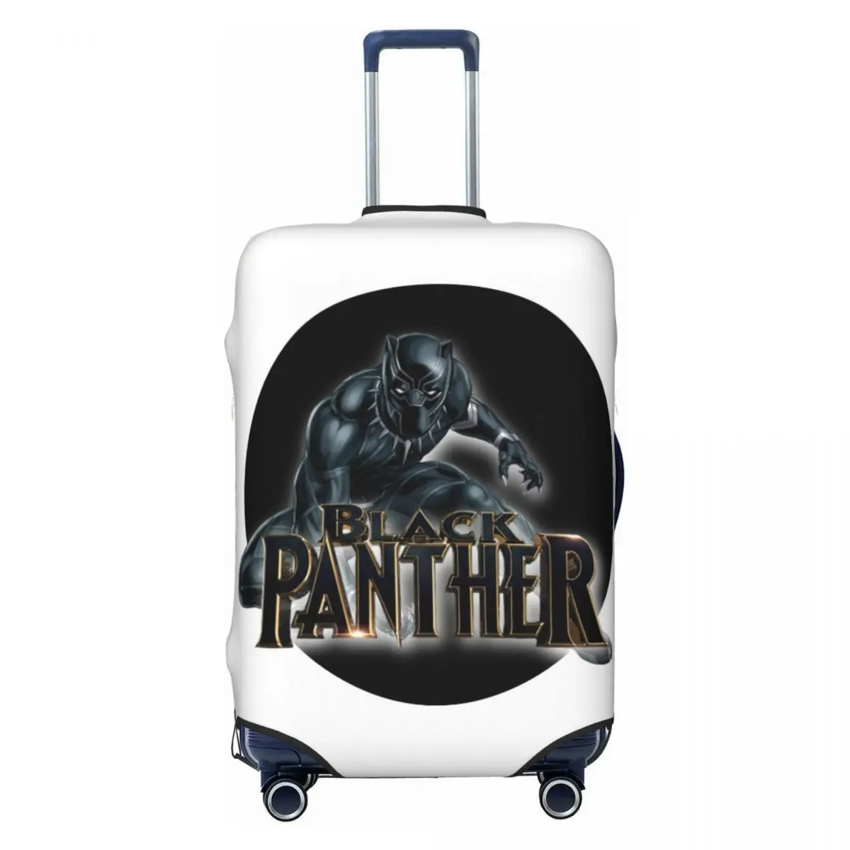 

Custom Cute Blacks Panthers Movie Luggage Cover Protector Elastic Travel Suitcase Covers