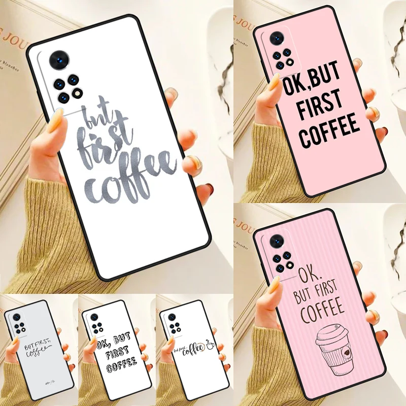 Frist But Coffee Pattern Case For Samsung Galaxy S24 Plus S23 S20 S21FE Lite S22 Ultra Note 20 S8 S9 S10 Phone Coque