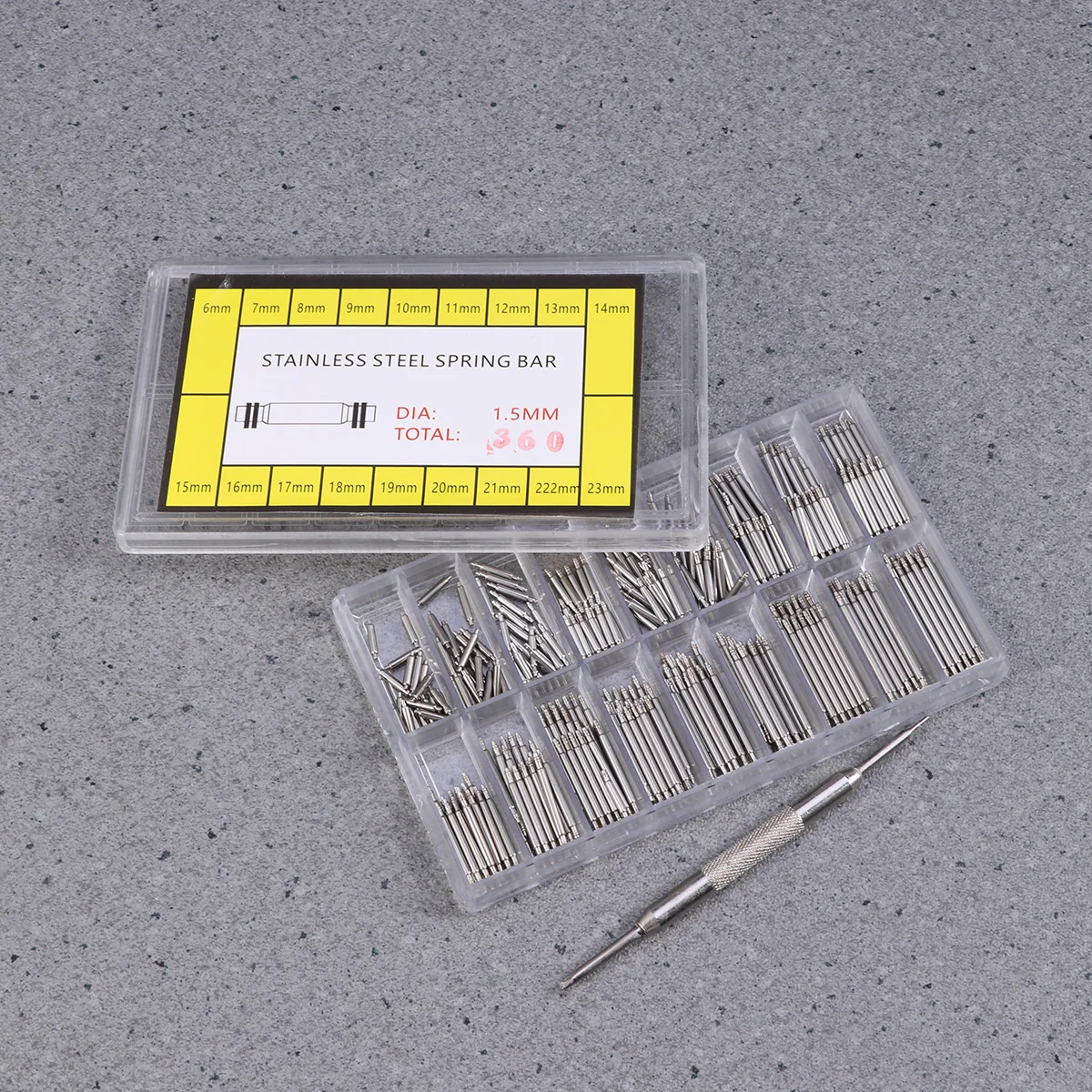 360 Pcs Watch Repair Accessories Steel Band Professional Kit Springbar Tool Remove Back Tools for Replacement