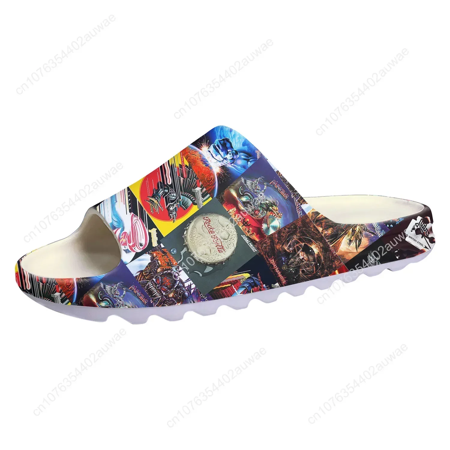 

Judas Priest Soft Sole Sllipers Home Clogs Step on Water Shoes Mens Womens Customize Bathroom Beach on Shit Sandals