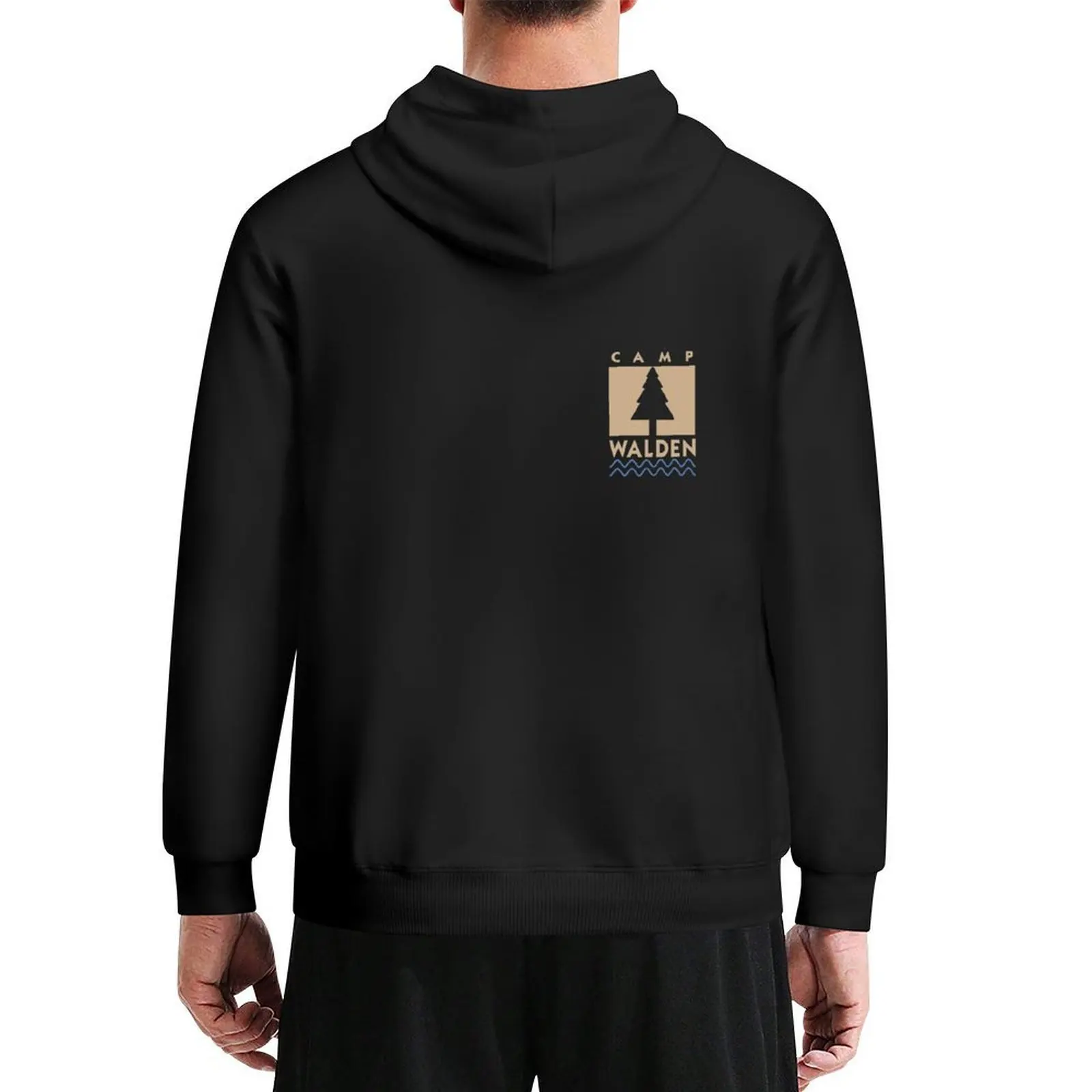 

Camp Walden (Tan) Hoodie hooded shirt autumn clothes mens clothes men's clothing hoodie