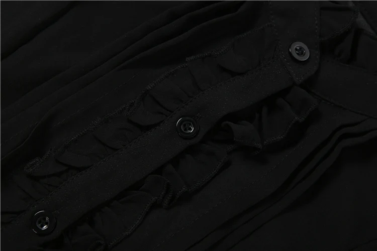 Nibber Chic T-Shirt für Damen, einreihig, durchsichtig, Falten, Puffärmel, Liniendekoration, süße Sommermode, tägliche Streetwear – Detail 12