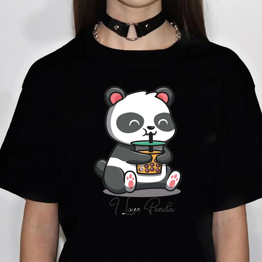 Cute Dinosaur Bubble Tea t shirt women designer anime streetwear t-shirts female harajuku funny women clothing