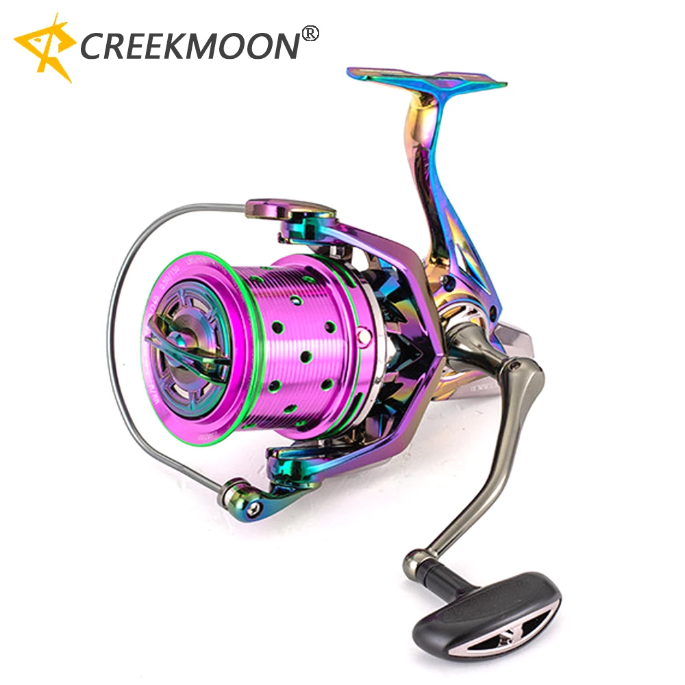 

Stronger 18+1BB Fishing Spinning Reel CNC Aluminum Spool 4.7:1 Gear Ratio Casting Reel Sea Distant Wheel Colorful 25KG Max Drag