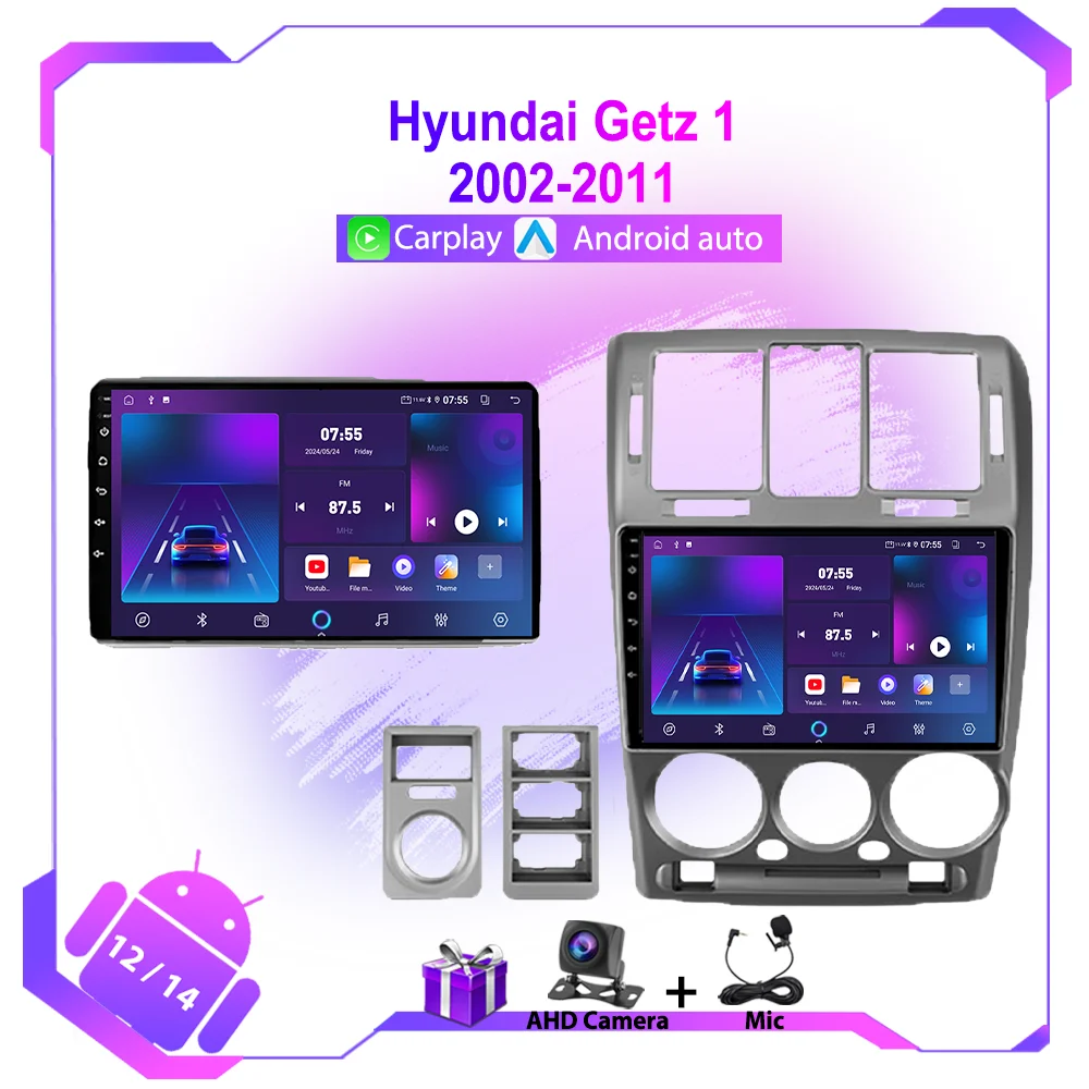 Android 12 autoradio multimedia video player hyundai getz 1 2013-2018 stereo kopf gerät auto gps