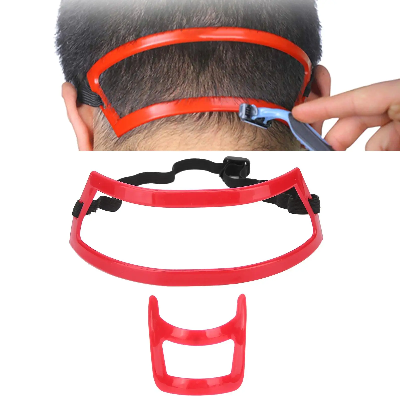 Male Self-Haircut Tools: Neckline Shaving & Mustache Trim Set for Precise Haircuts