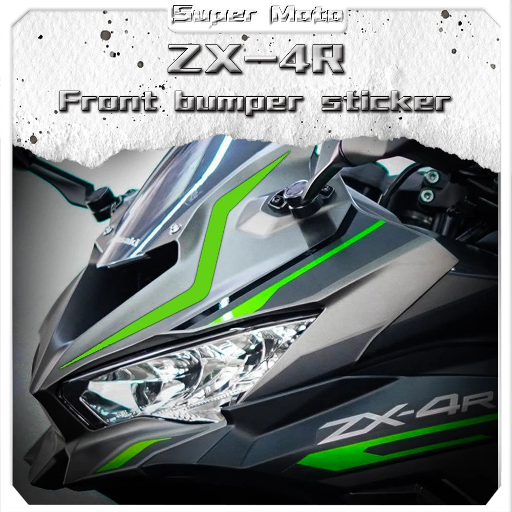 

For ZX-4R ZX-4RR ZX4R zx4rr Motorcycle Fairing Stickers Kits Motor Bike Head Garland Decal Waterproof Accessories 2023