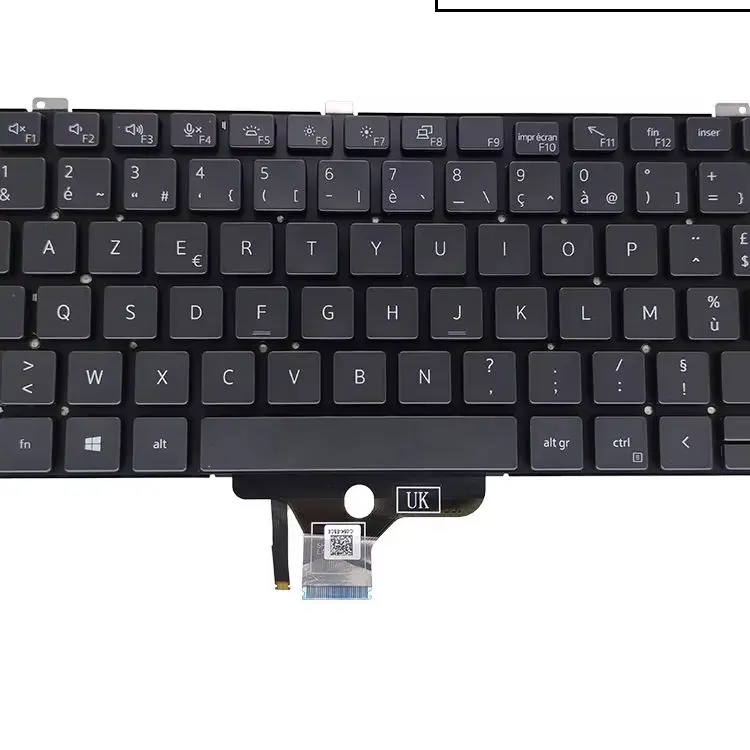 Laptop Backlit US German French AZERTY Keyboard For Dell Latitude 7310 01VJ7V 04RNPF 4V466 04V466 Backlight Keyboards Teclado