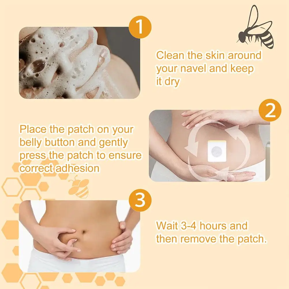 Lot Bee Slimming Patch Belly Slimming Patch Lose Weight Detox Abdominal Navel Sticker Fast Burning Fat Improve Stomach