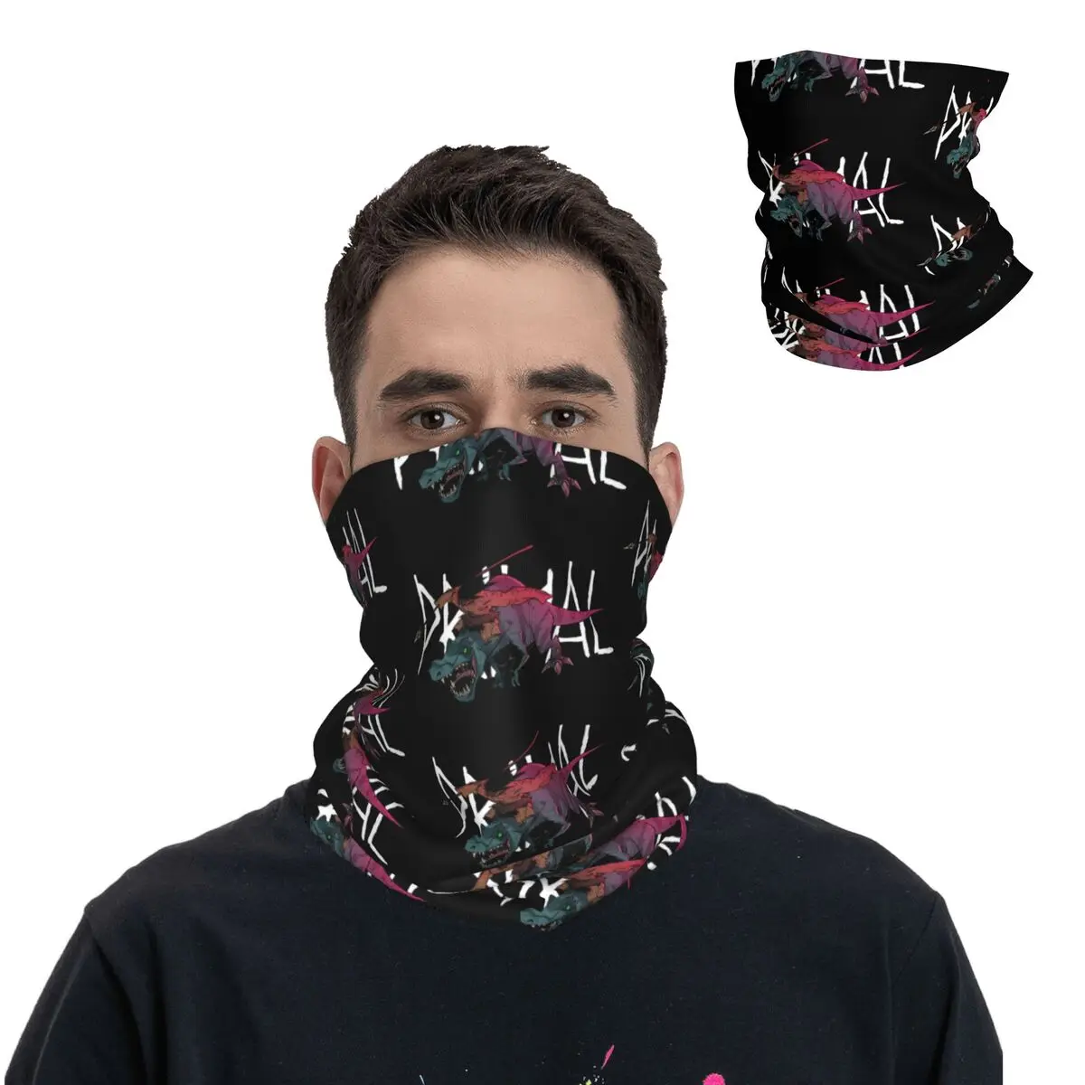 Genndy Bandana Neck Cover Motorcycle Club Primal Tales Of Savagery Face Mask Running Unisex Adult Windproof