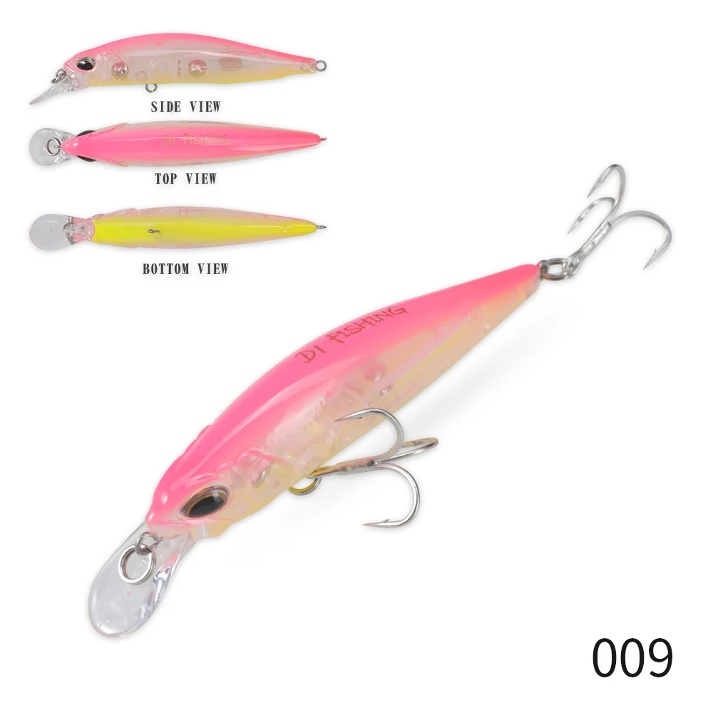 D1 Heißer Minnow Angeln Locken Aussetzung Sinkende 77mm/8,4g 65mm/5g Künstliche Wobbler Salzwasser süßwasser Bass Barsch Tackle