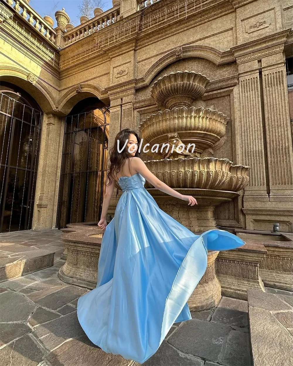 Customized Modern Style Elegant Charmeuse Ruched Draped A-line Sweetheart Long Dresses Bespoke Occasion Dresses Sizes Available