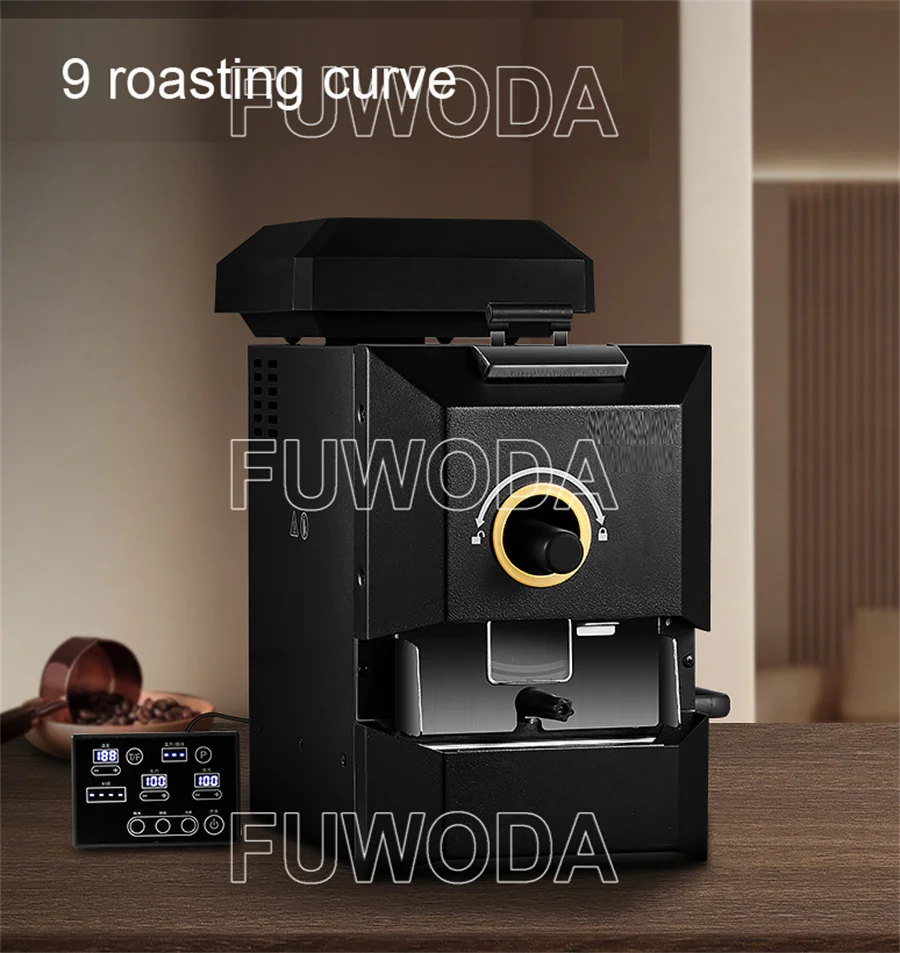 110V 220V Semi Fire 500g Automatic Coffee Bean Roaster Commercial  Drum Roaster Coffee Electric Roasting Machine