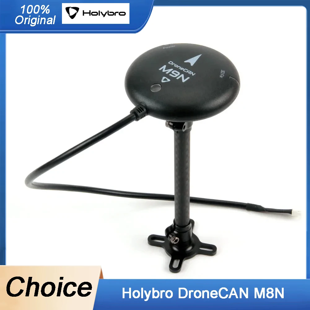 

GPS-модуль Holybro DroneCAN M8N/M9N с трехцветным светодиодом компаса IST8310 для контроллера полета протокола ArduPilot PX4 CAN 1