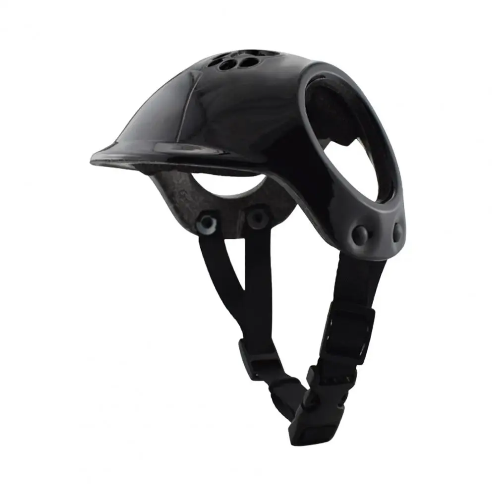 Gorros para perros de alta calidad, cascos a prueba de viento para mascotas con orificios para las orejas, gorros de seguridad para cachorros, ajustables para exteriores