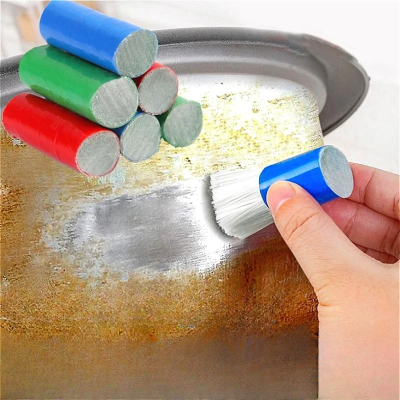 Stainless Steel Magic Cleaning Bar Powerful Rust Remover Pot Scrubber Metal Cleaning Tool for Kitchen, Durable & Efficient