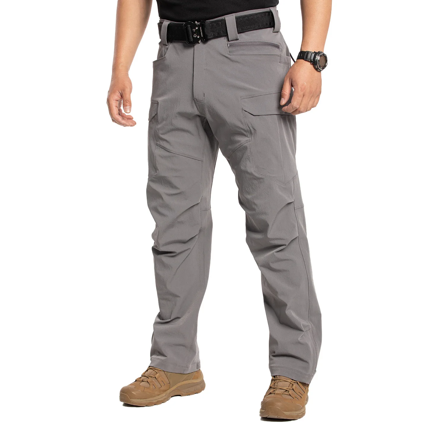 

Men's Hiking Pants Elastic Water-repellent Tactical Pants Spring and Autumn Outdoor Camping Camouflage Work Cargo Pants