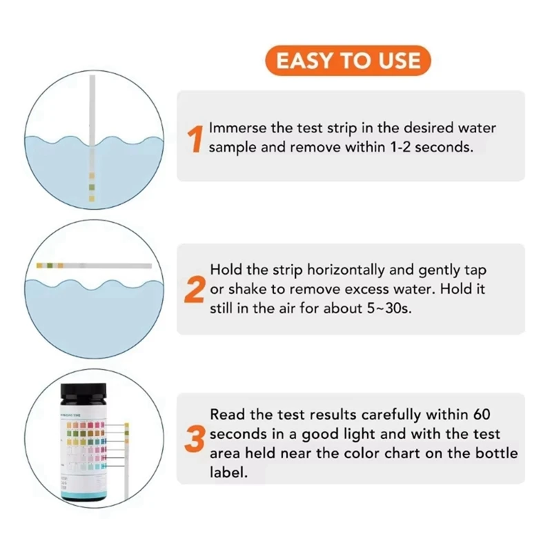 16 In 1 Drinking Water Test Kit 50 Strips Home Water Test Kit Well Tap Water Easy Test Water Test Strips