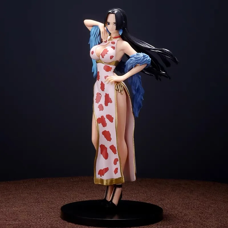Hot One Piece Japan Anime Statue Boa Hancock cheongsam Sexy Girl PVC Action Figure Model Toy Adult Collectible Doll Gifts