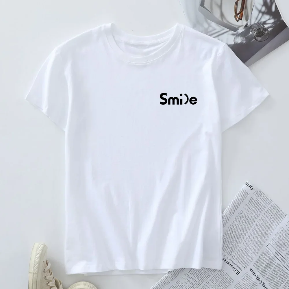 Plus Size Summer Tops 100% Cotton Woman Tshirt Short Sleeve Tees Women Clothing Female T-shirt Fashion Graphic T Shirts