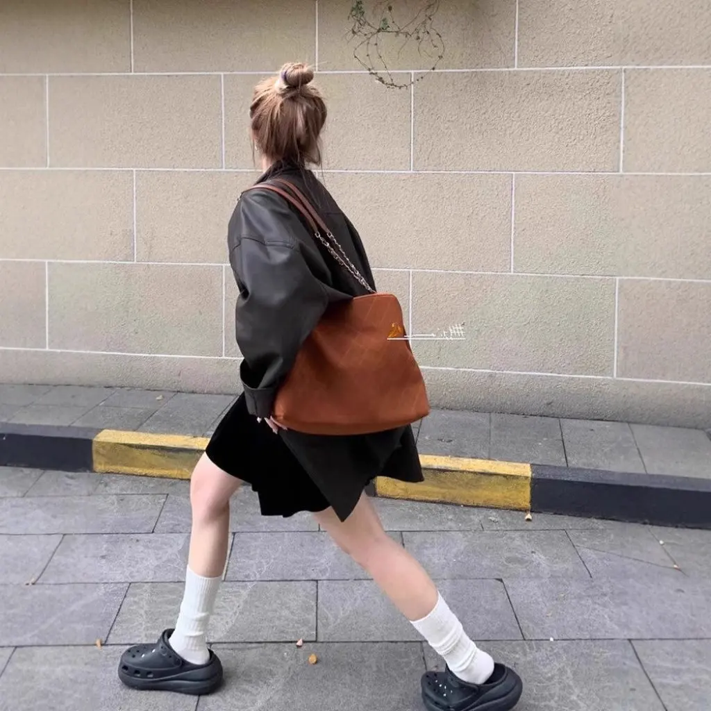 Feminino retro gola alta jaqueta de couro outono estilo coreano hong kong blusão versátil topo novo