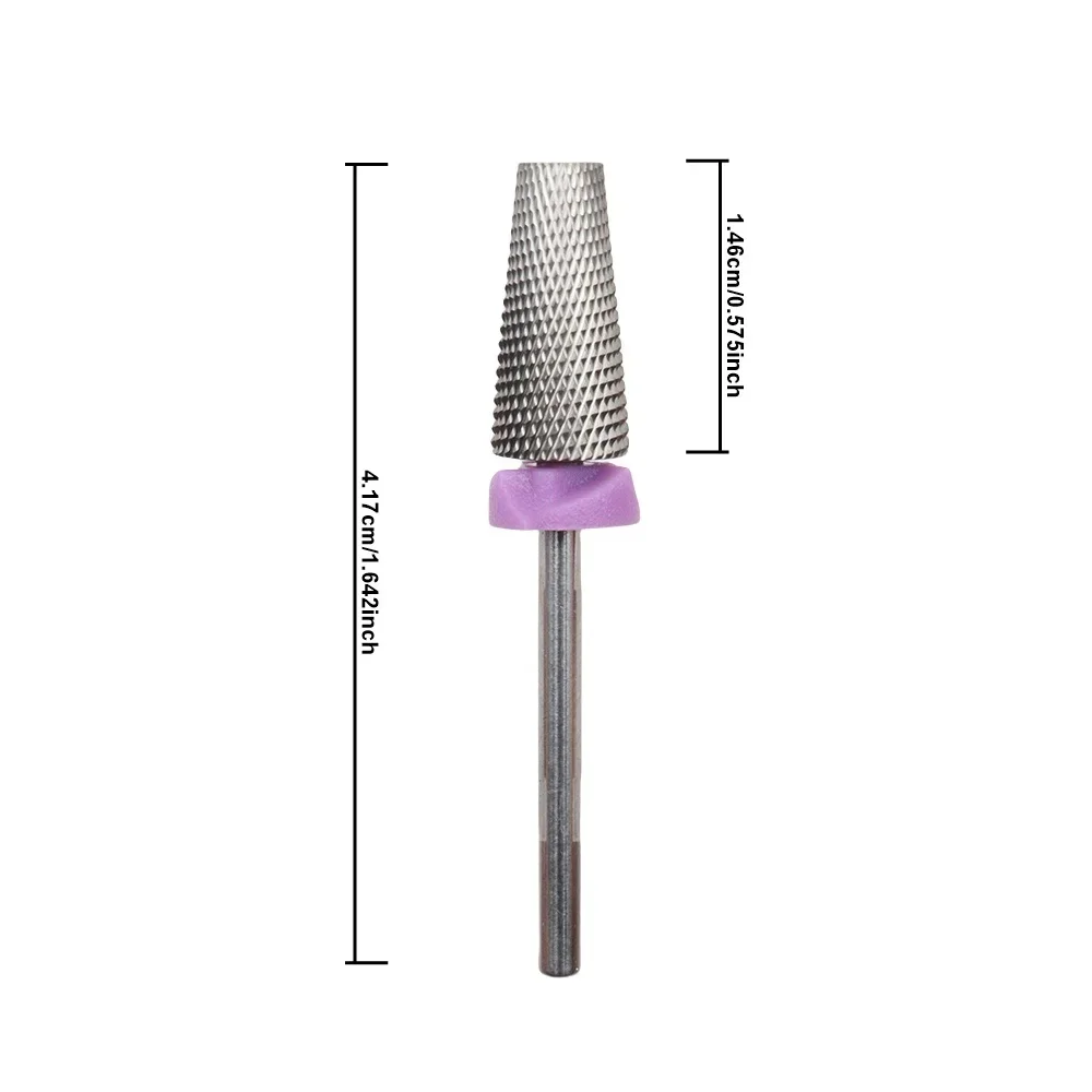 1pc XXF Hartmetall Fräser Professionelle Maniküre Elektrische Dreh Maniküre Maschine Wolfram Bohrer Nagel Schleif Kopf Für R – Detail 6
