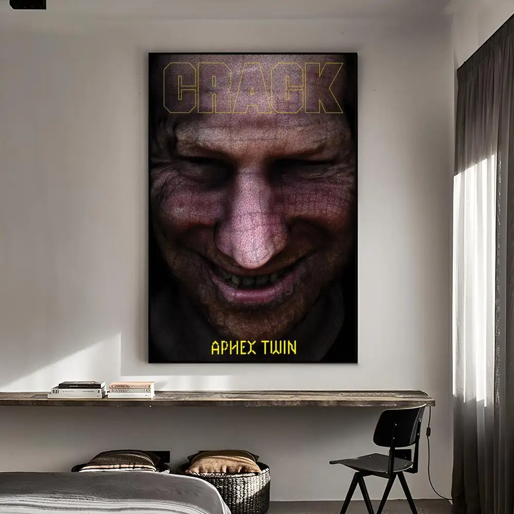 1PC Aphex Twin DJ Retro Print Poster Paper Waterproof HD Sticker Bedroom Entrance Home Living Room Bar Wall Decoration