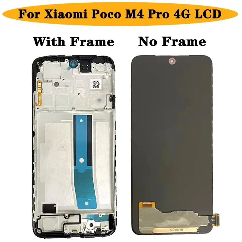 100% Test For Xiaomi Poco M4 Pro 4G/5G LCD MZB0B5VIN 21091116AG Display Touch Screen Digitizer Assembly M4Pro Display