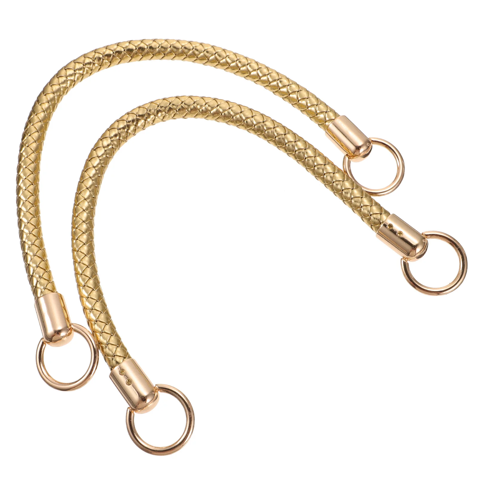 

2pcs Diy Bag Handles Replacement Lightweight Detachable Pu Handbag Strap For Beach Bag Mini Handbags Accessories