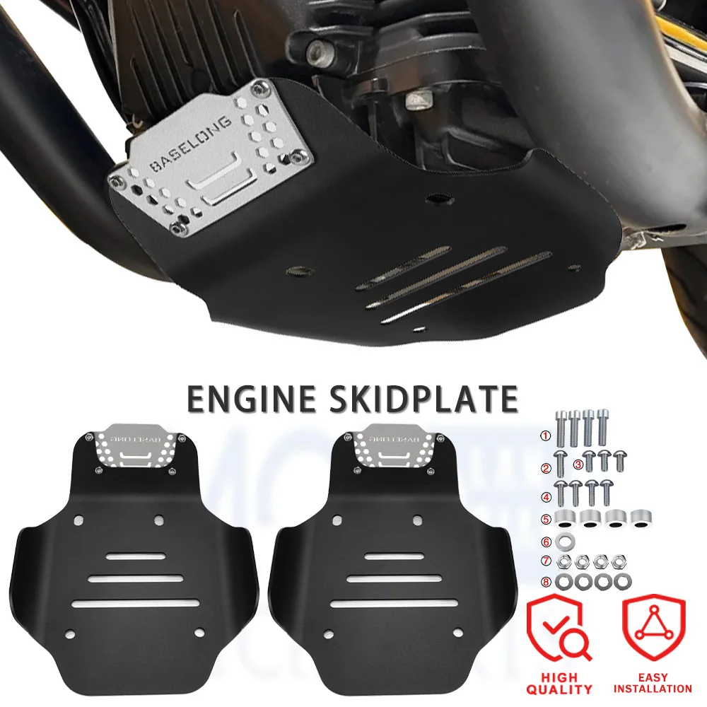 

2026 For Moto Guzzi V9 Roame r/ Bobber / V7 Stone / Special 2020-2024 2025 Motorbike Engine Bottom Cover Bumper Guard Skid Plate