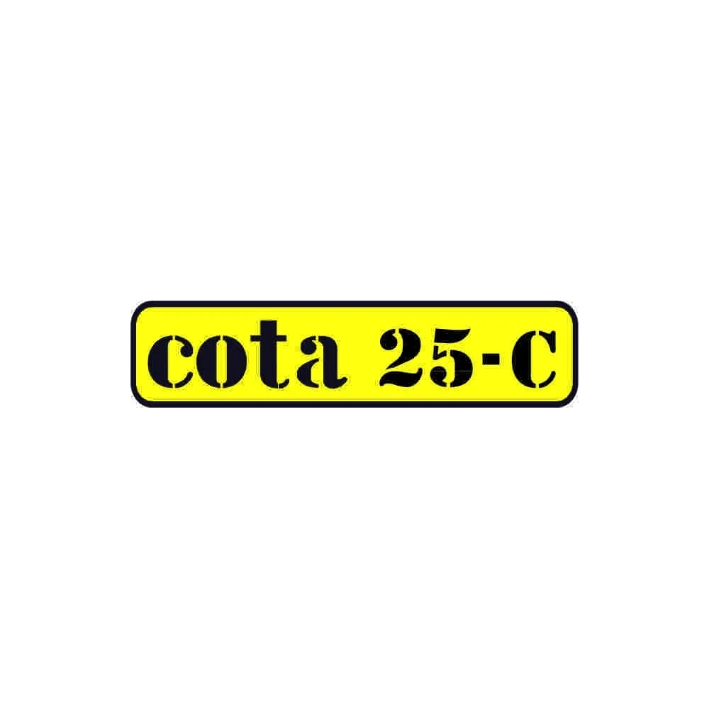 Yellow classic motorbike compatible sticker MONTESA Cota 25-C