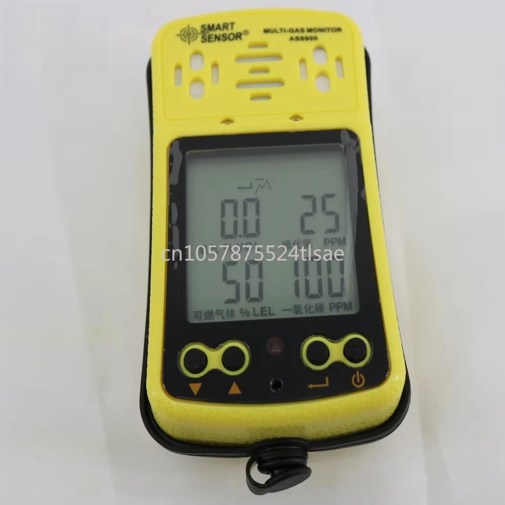 

AS8900 Portable Multi-Gas Detector 4 in 1 Gas Detector O2 Hydrogen Thiophosphorus H2S CO2