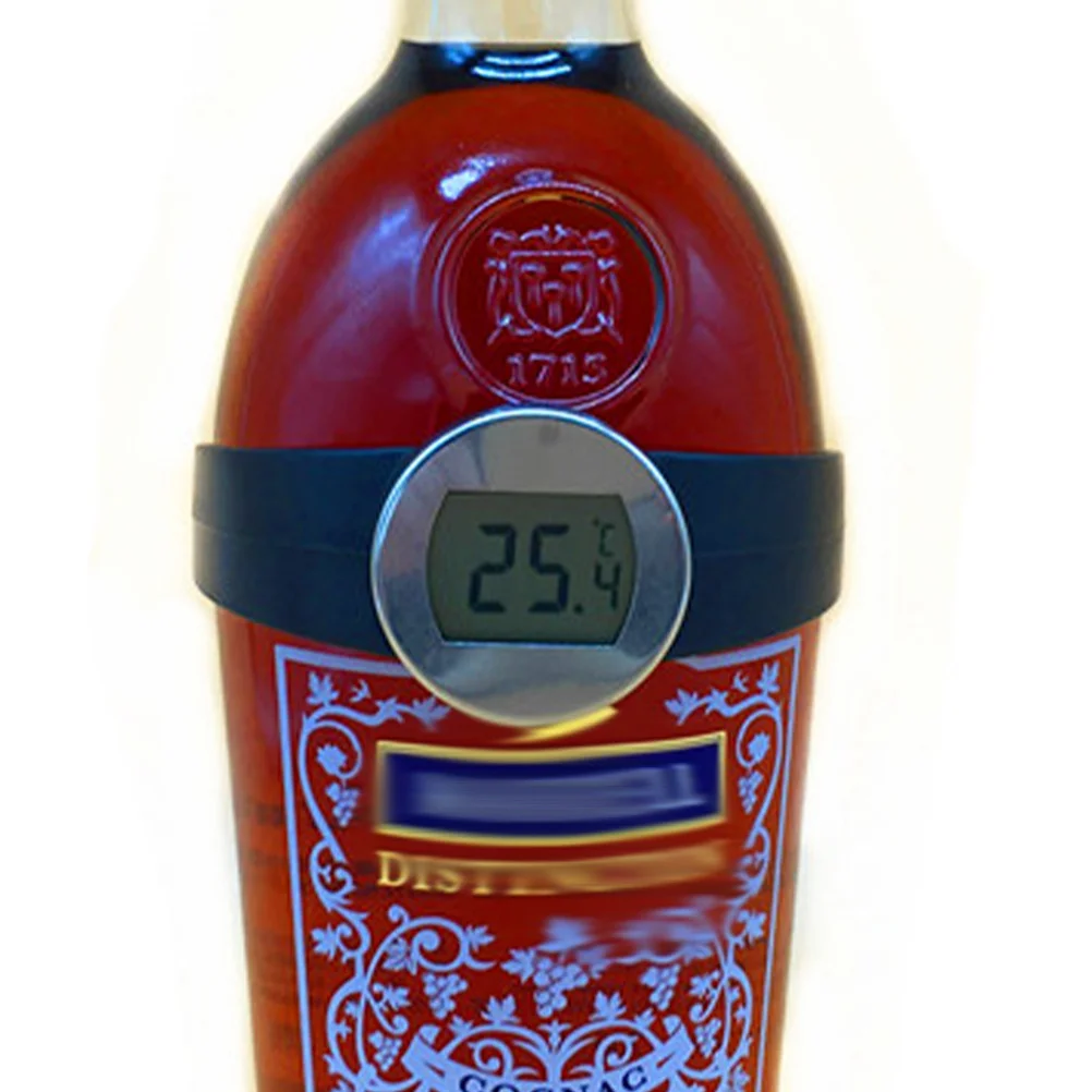 

Black Bottle Snap Thermometer Suitable 65-80mm Diameter Wine Milk Bottle Temperature Meter Household Portable Liquid Thermometer