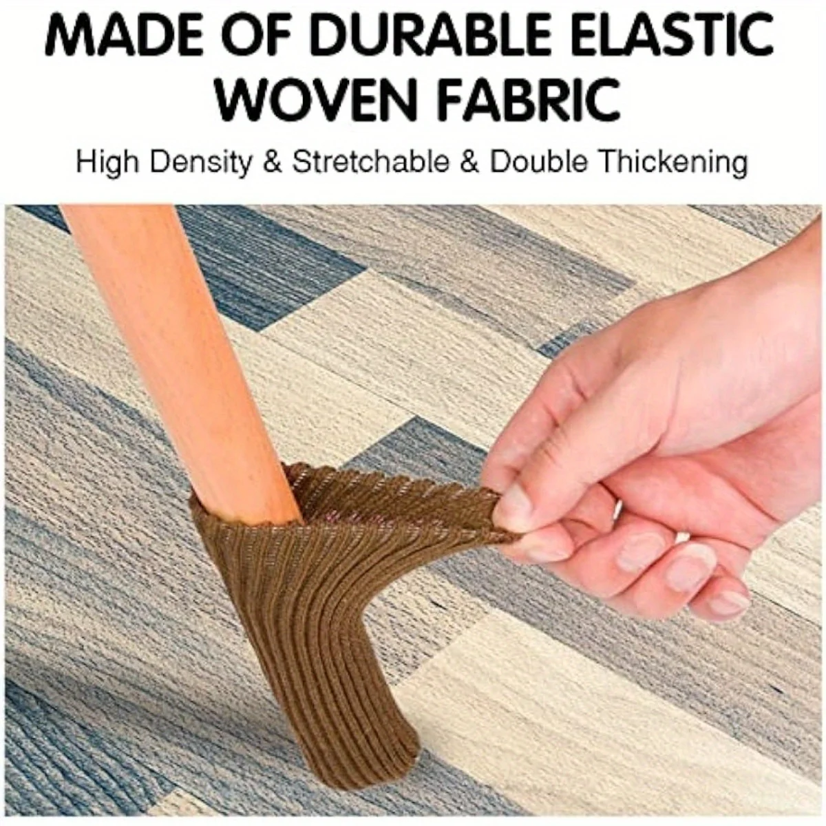 40Pcs Knitted Chair Leg Socks Thicken Furniture Pad Leg Floor Protector Non Slip Anti-Noise Table Feet Covers for Hardwood Floor