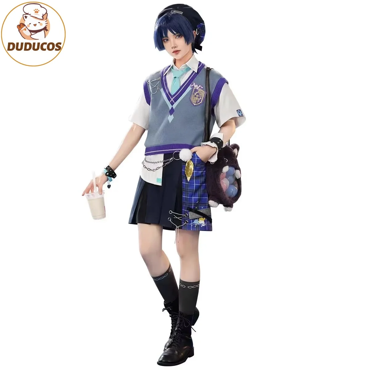 

Wanderer Cosplay Costume Game Genshin Impact DUDU-SR Wanderer Genshin Impact x MEGA MGC COFFEE Cosplay Men Costume Halloween