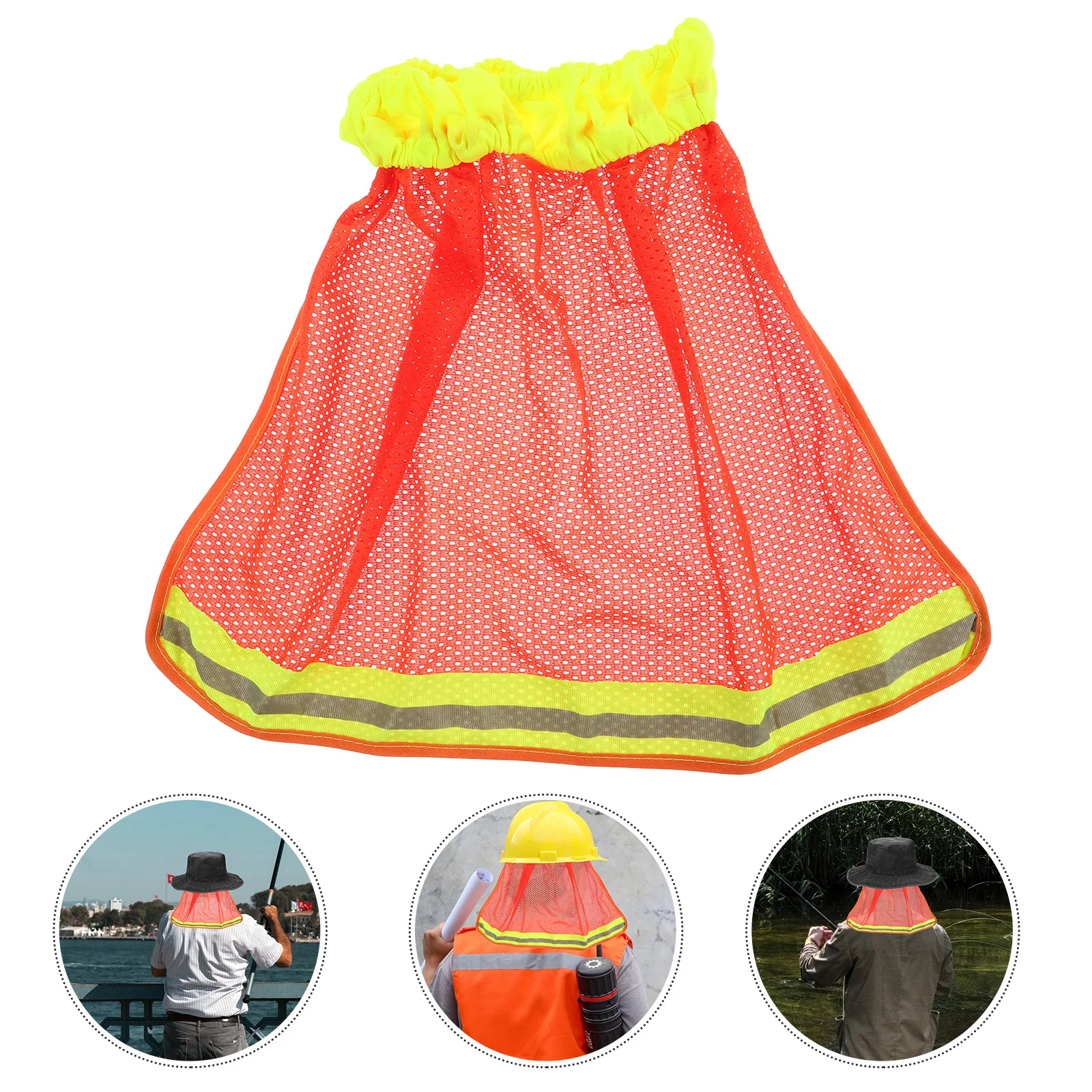 

Safety Sunshade Black Hard Construction Mesh Net Folding Bike Baby Hat Neck Cover UV Protection Outdoor Work
