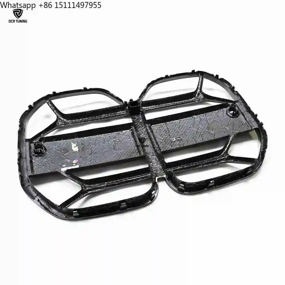 CLS Style Dry Carbon Fiber Front Bumper Grille With  Hole for 4 Serie G22 G23 M430I M440I 21-