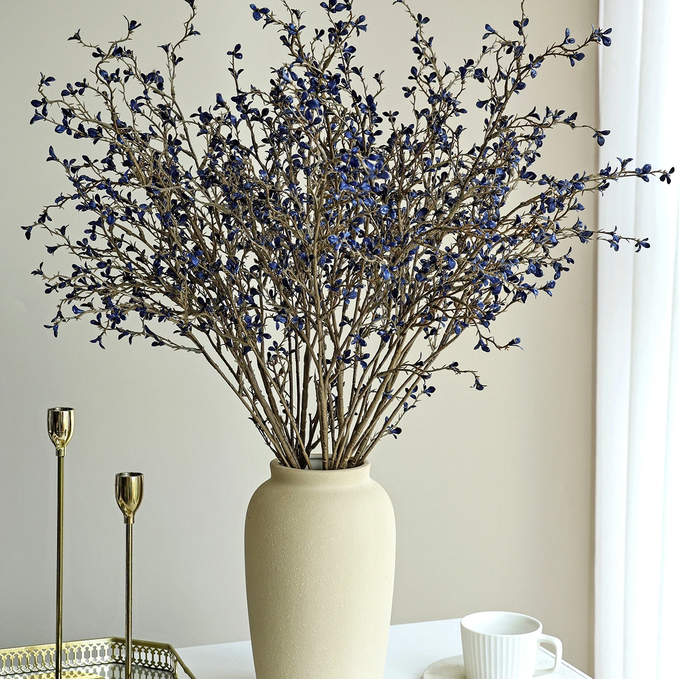 Künstliche Blumen aus Seide, Getrocknete Orchideen für Herbst-Hochzeiten, Brautsträuße, Dekoration für Feiertage, Garten, DIY-Geschenke und Requisiten – Detail 5