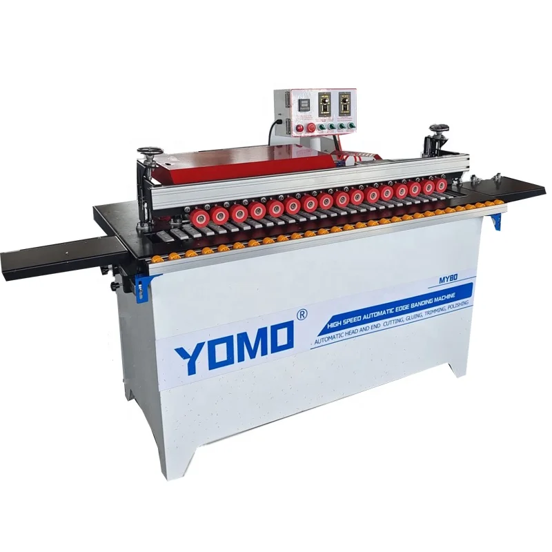 MY80 Automatic Wood Edge Banding Machine with High Speed End Trimming and Auto End Cutting Buffing Woodworking Edge Bander