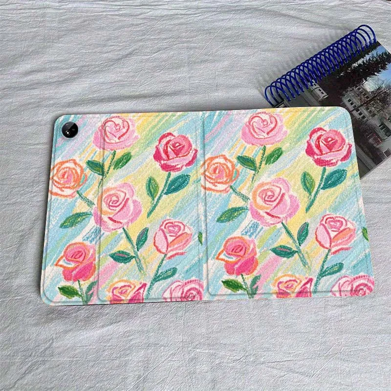 نمط الكتابة على الجدران الوردية لـ Vivo IQOO Pad2 Pad3 Pad5 Air SE Pro 12.1 12.3 13 11.5 11 بوصة حافظة كمبيوتر لوحي #6