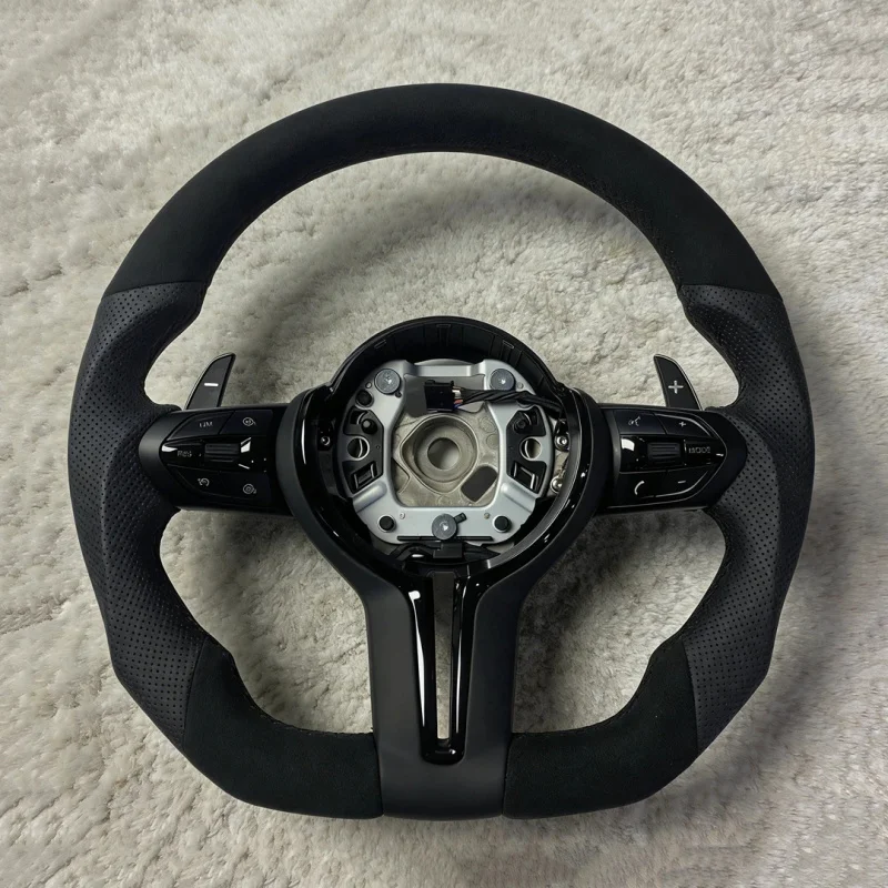 

For BMW Alcantara Steering Wheel, Car Interior Upgrade Accessories for M3 M4 M5 M6 F06 F10 F15 F16 F20 F30 F33 F34 F36 E90 E70