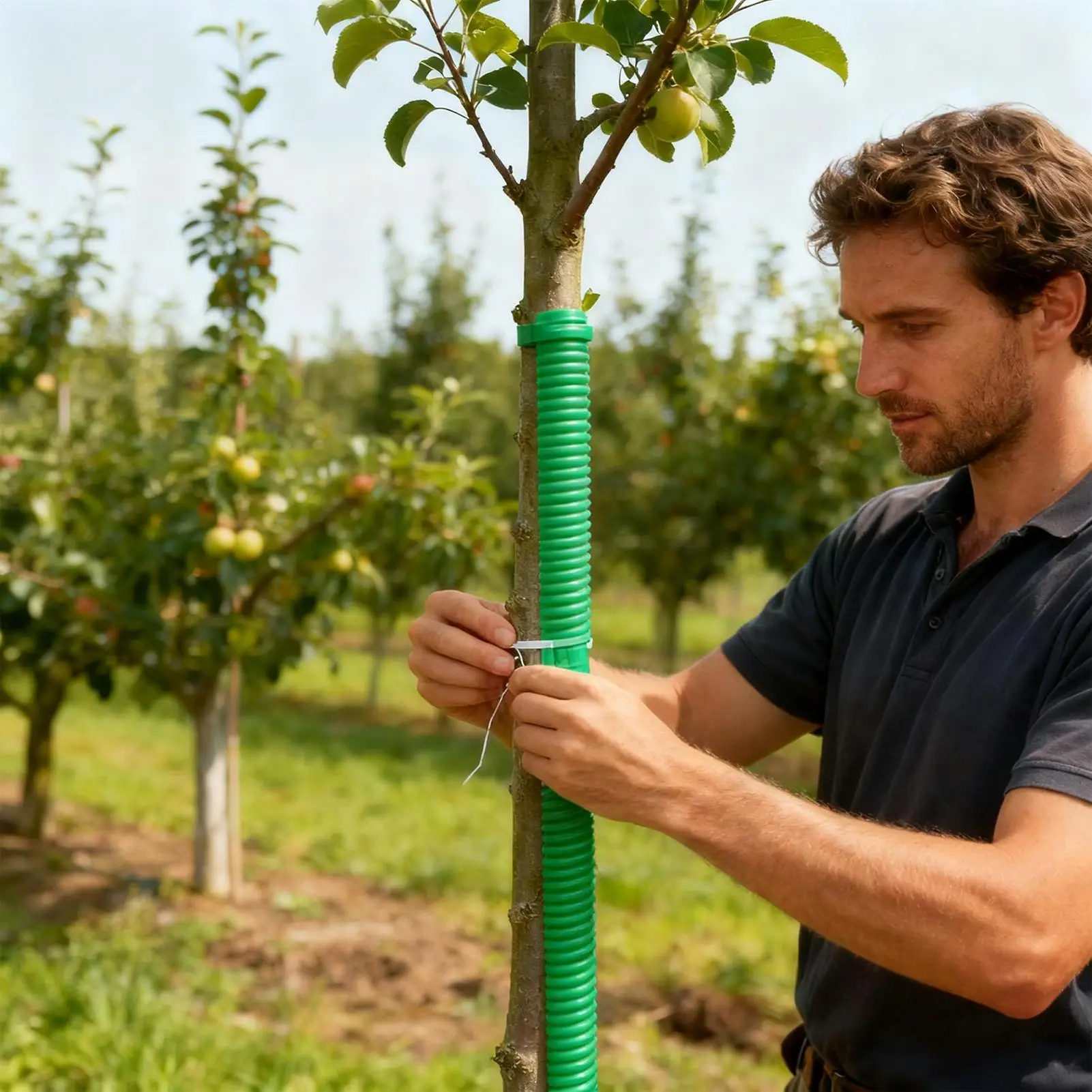 

Tree Guard 8 Piece Tube Covers Tree Trunk Protector Guard For Sapling Winter Animals Patio Lawn Garden Cats Rabbit