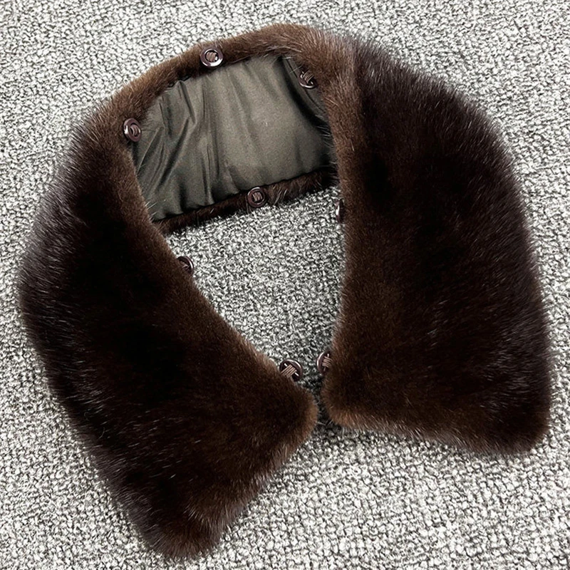 real-mink-fur-collar-women-men-coat-square-neck-warmer-black-brown-natural-mink-fur-collar-winter-jacket-accessory